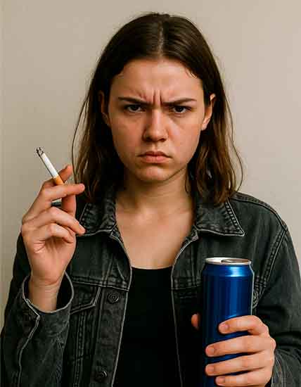 Assertive teen girl