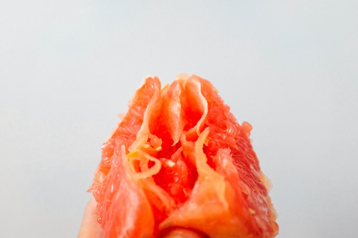 sliced of watermelon on white table